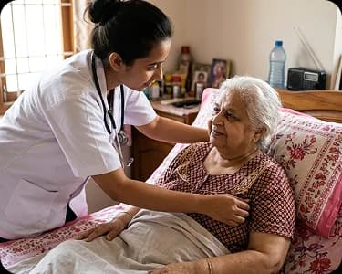 Doctor conducting a preventive health check-up