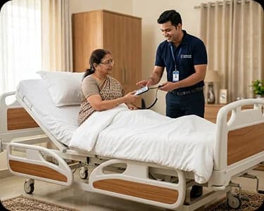 Hospital bed for home healthcare