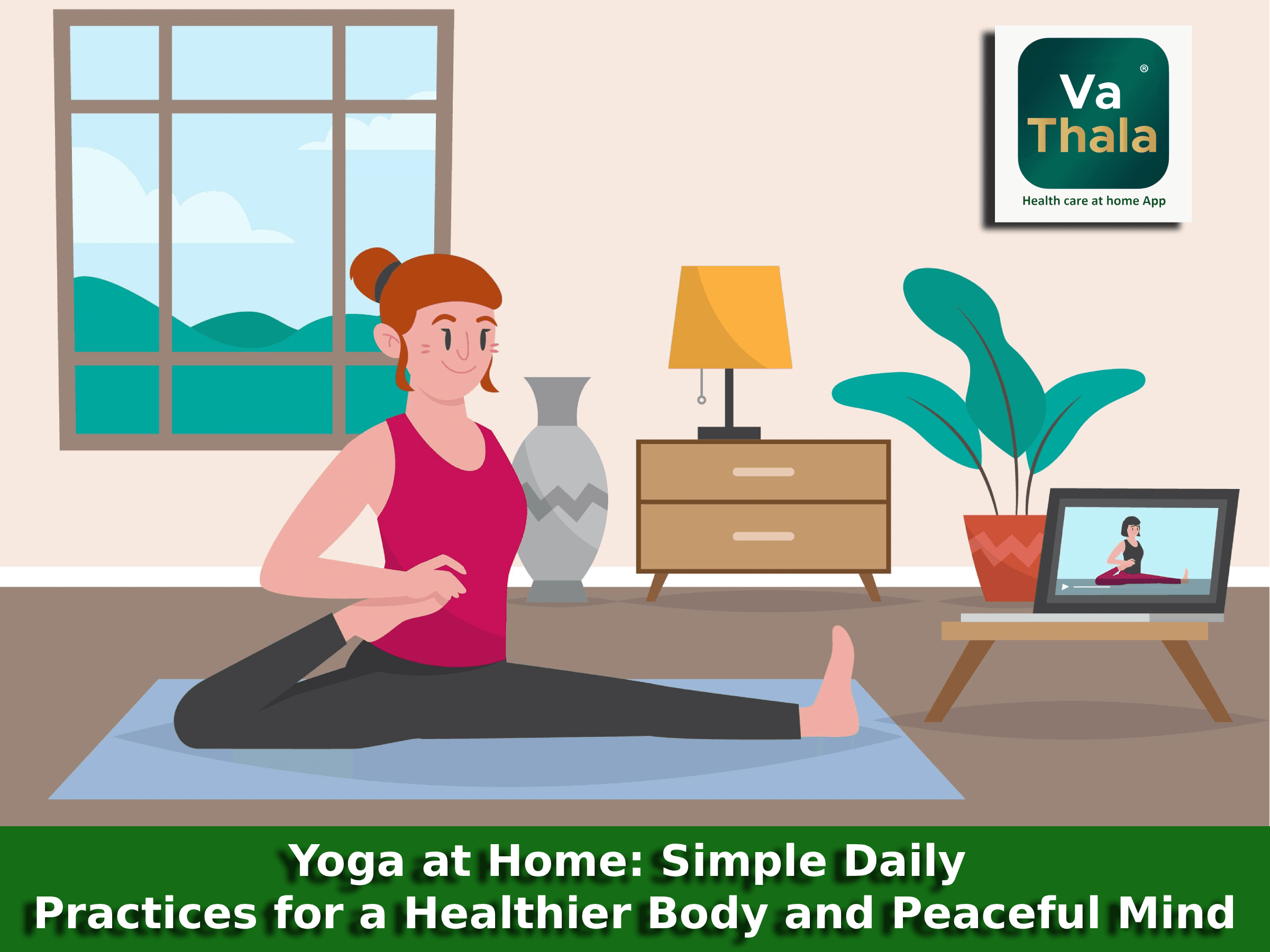 Yoga at Home: Simple Daily Practices for a Healthier Body and Peaceful Mind